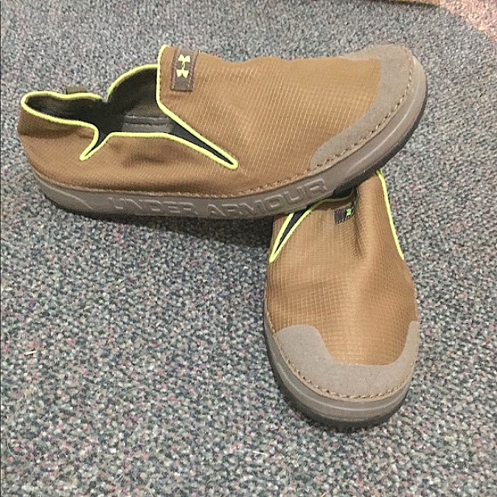 Men's  Under Armour Brown Nylon Slip-On (14)